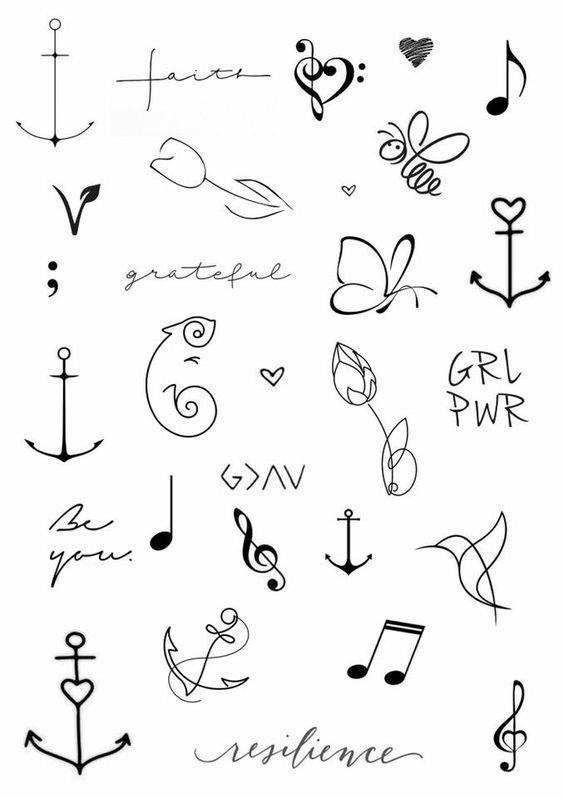 Desenhos para Tatuagens Pequenas e Delicadas - Femininas photo 2