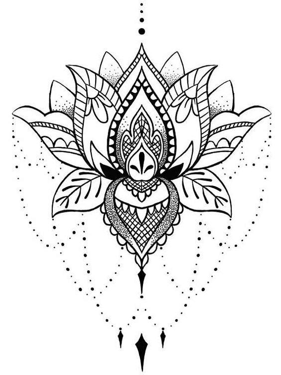 Desenhos para Tatuagens Flor de L'otus photo 0